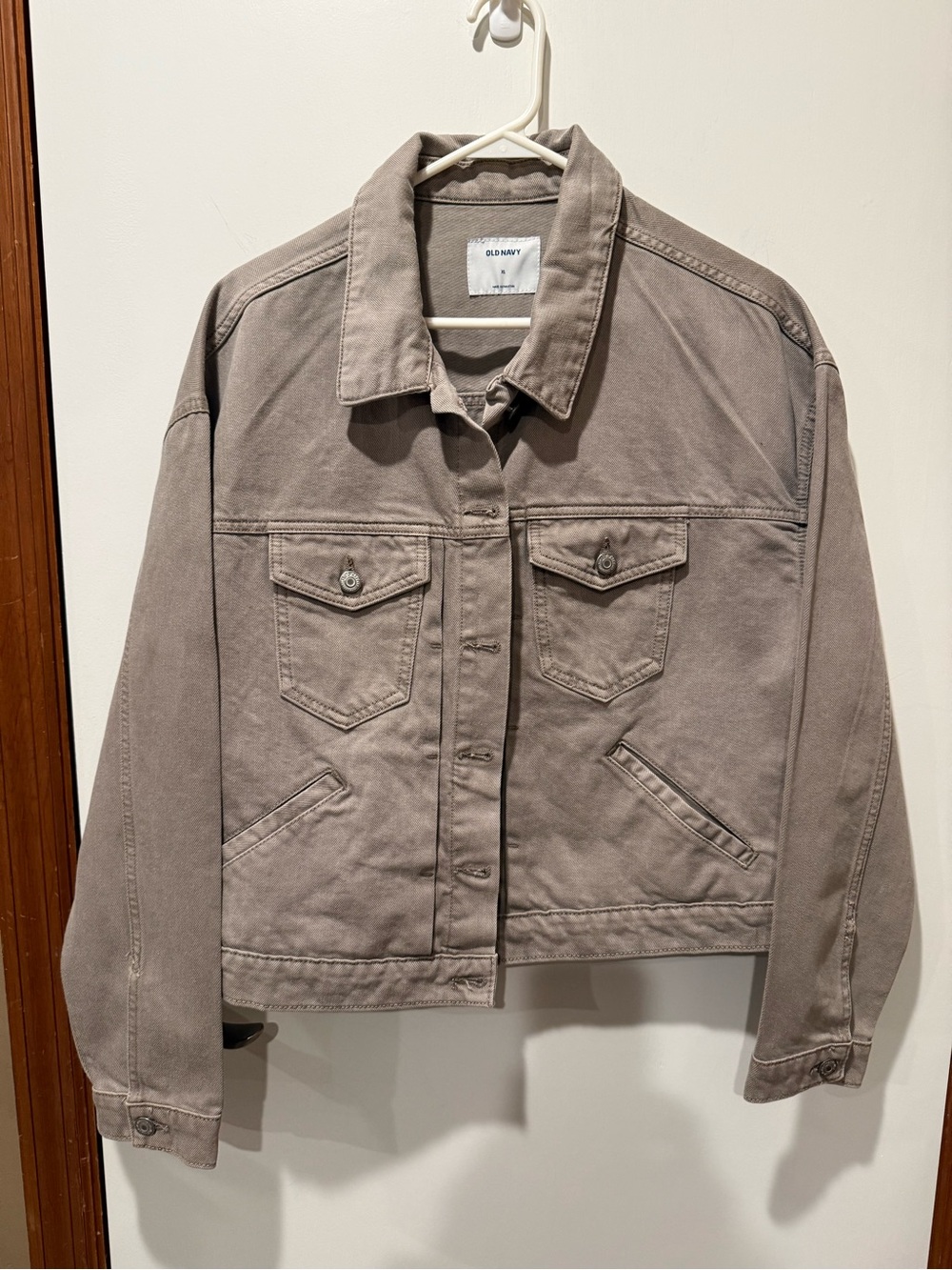 Old Navy Women's Taupe Denim Jacket